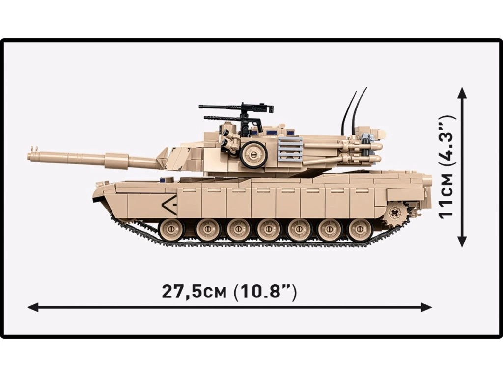 Cobi 2632 Armed Forces M1A2 Abrams, 1:35, 1025 kostek