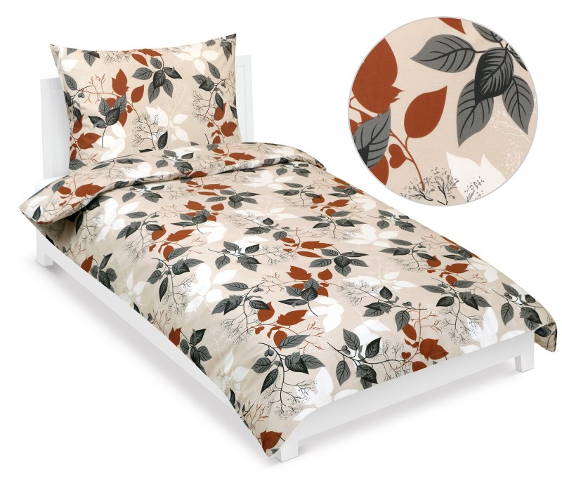 Bellatex Povlečení bavlna, Podzimní listí - 140x200cm, 70x90cm