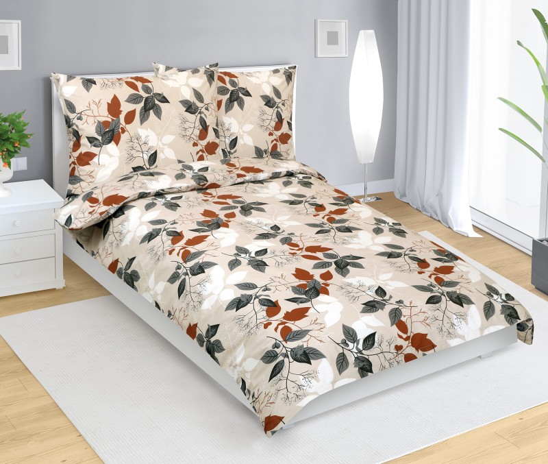Bellatex Povlečení bavlna na dvoudeku, Podzimní listí - 1ks 180x220, 2ks 70x90cm