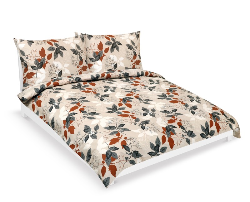 Bellatex Povlečení bavlna na dvoudeku, Podzimní listí - 1ks 240x220, 2ks 70x90cm