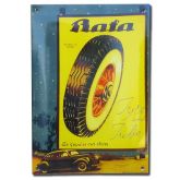 Smaltovaná cedule 20 x 30 cm, Baťa pneu