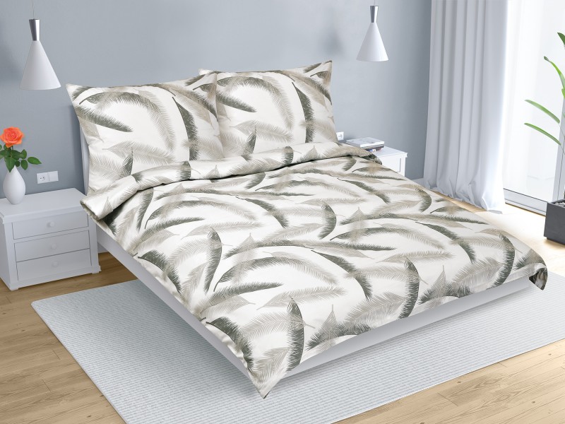 Bellatex Povlečení bavlna na dvoudeku, Pírko - 1ks 240x220, 2ks 70x90cm