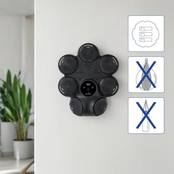 Elektronický boxerský terč HMS TB30 s LED, Bluetooth a rukavicemi
