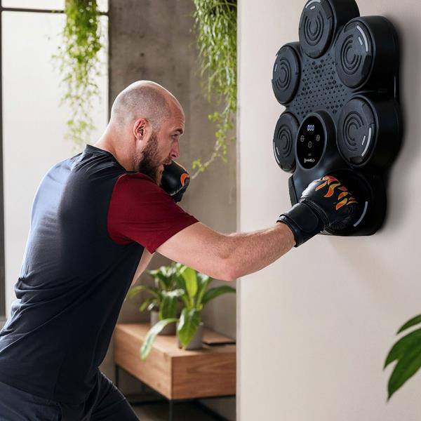 Elektronický boxerský terč HMS TB30 s LED, Bluetooth a rukavicemi