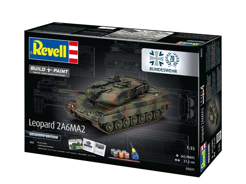 Revell 05631 Leopard 2 A6A2 70 Years Bundeswehr (1:35) Gift-Set