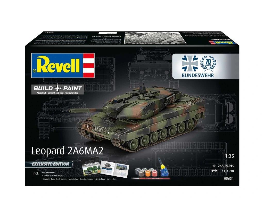 Revell 05631 Leopard 2 A6A2 70 Years Bundeswehr (1:35) Gift-Set