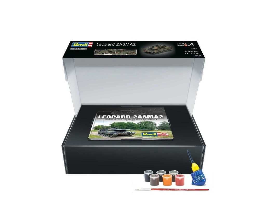 Revell 05631 Leopard 2 A6A2 70 Years Bundeswehr (1:35) Gift-Set