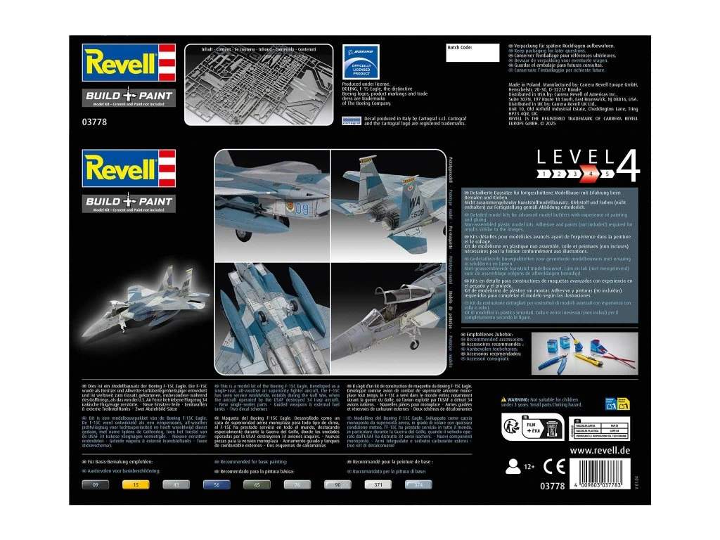 Revell ModelKit letadlo 03778 - Boeing F-15C Eagle (1:72)
