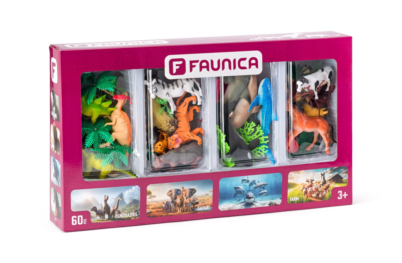 Faunika Planeta zvířat figurky - sada 4 světů