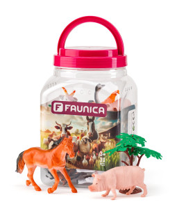 Faunika Zvířátka figurky sada v MEGA tubě - Farma