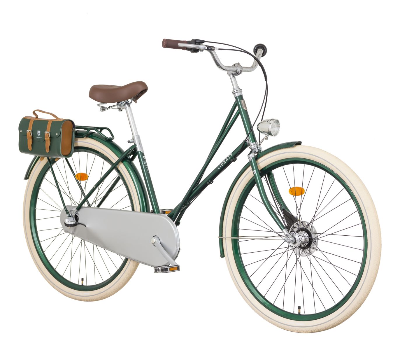 Liberty 111 Anniversary Standart 28" 3spd, jízdní kolo, košík, zelené