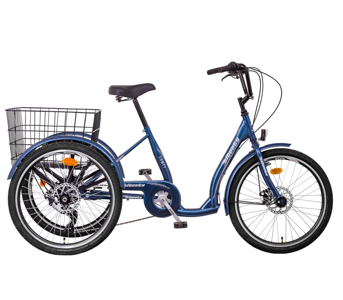Liberty Trojkolka COMFY 6spd. Disk, široká náprava, 2026 modrá