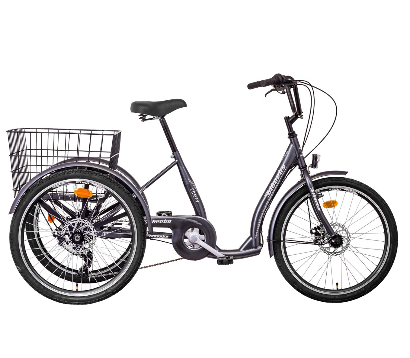 Liberty Trojkolka COMFY 6spd. Disk, široká náprava, 2026 antracitová