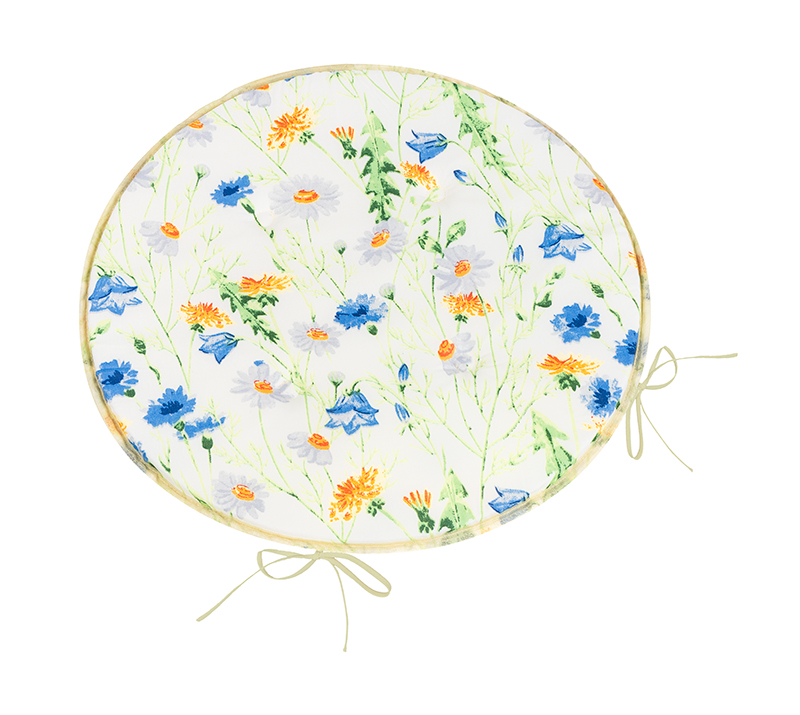 Bellatex Sedák Adéla kulatý hladký, Kvítí barevné - průměr 40 cm