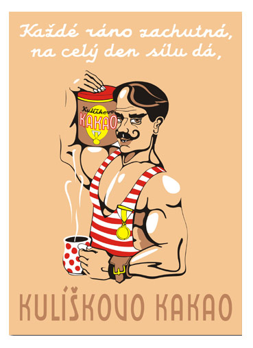 Plechová cedule Kulíškovo Kakao, Světlé 150x200 mm