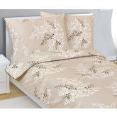 Bellatex Povlečení bavlněné - Kávová,Béžová - 140x200, 70x90 cm