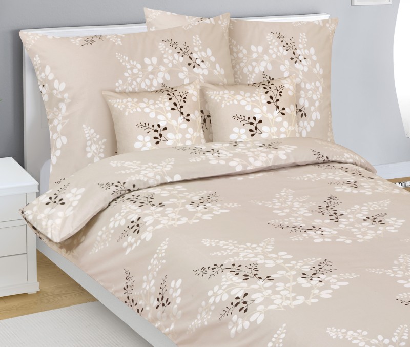 Bellatex Povlečení bavlna sada, Hnědá větvička - 2x140x200, 2x70x90, 2x40x40cm