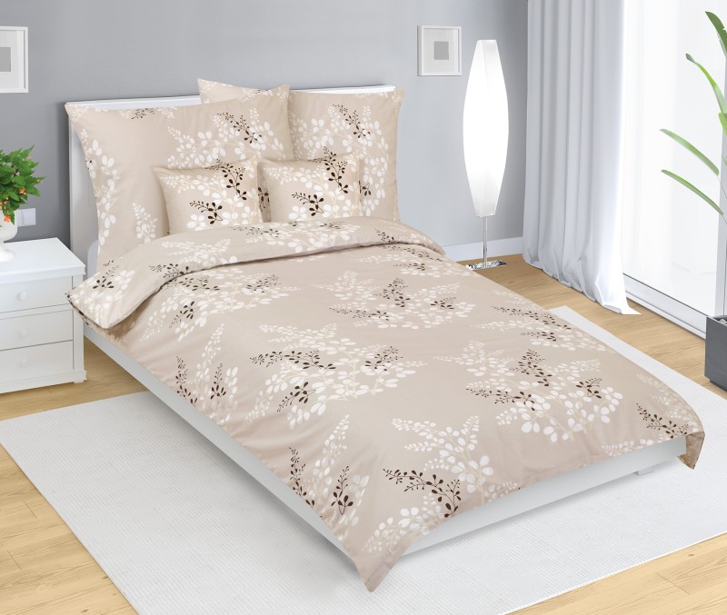 Bellatex Povlečení bavlna sada, Hnědá větvička - 2x140x200, 2x70x90, 2x40x40cm