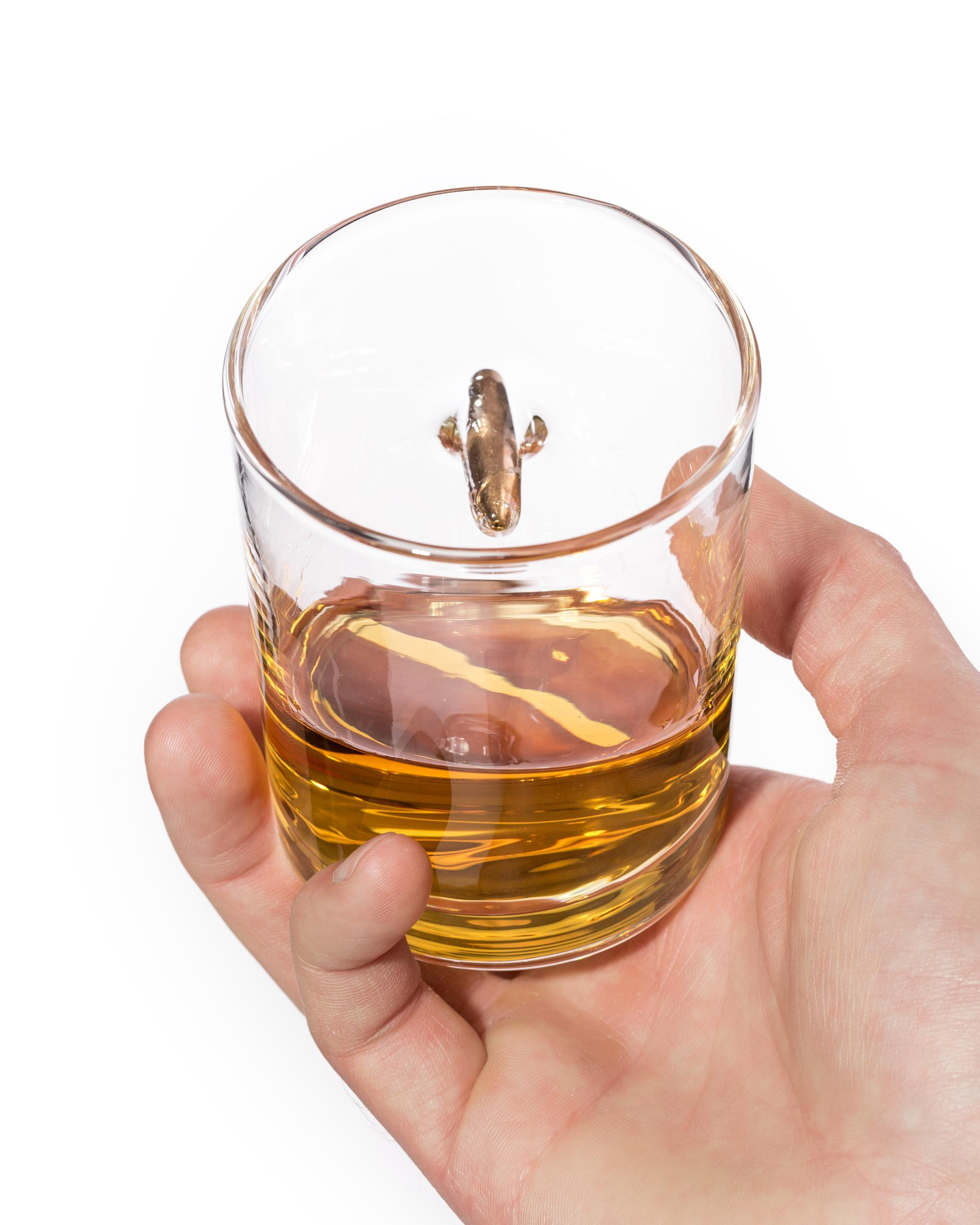 Sklenice na whisky s pravou kulkou, 300 ml.