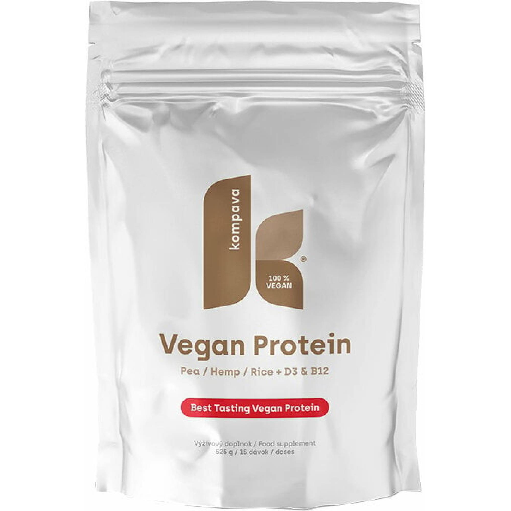 Kompava Vegan Protein, čokoláda-skořice, 525g