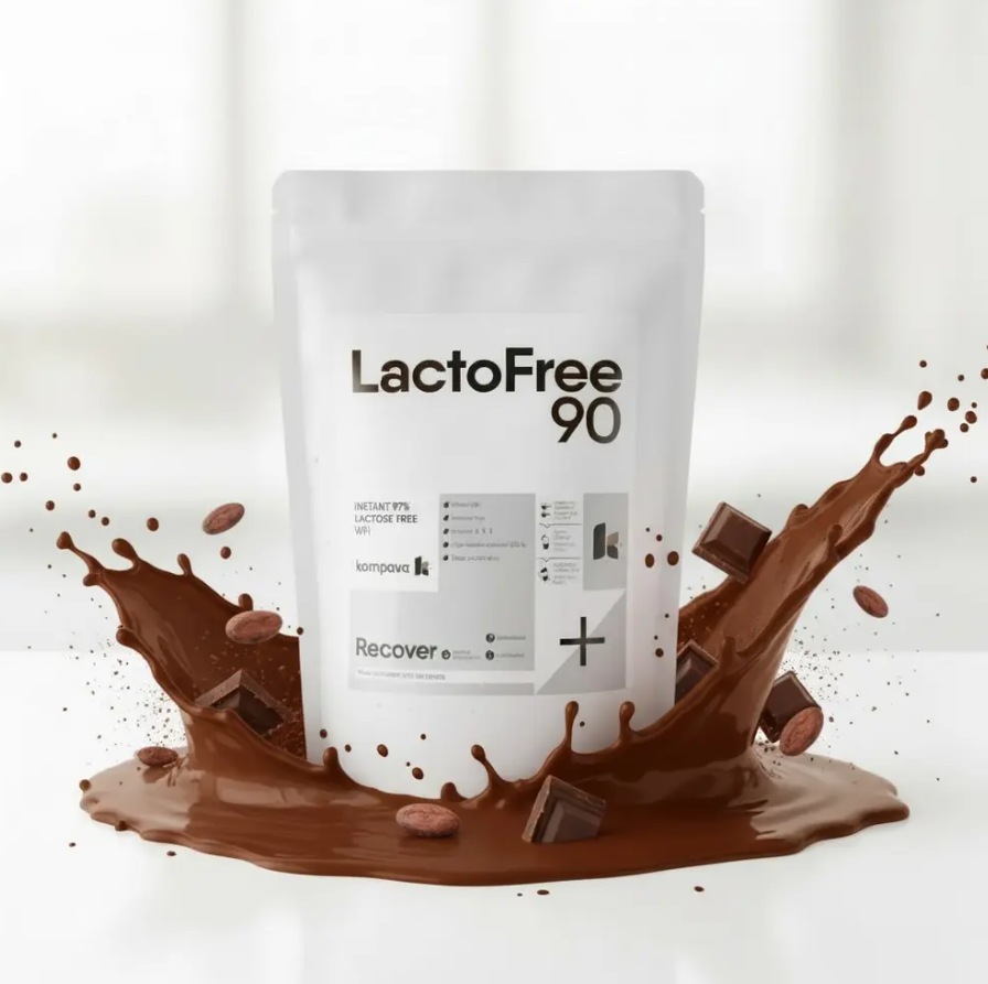 Kompava LactoFree 90 Protein, čokoláda, 1000g
