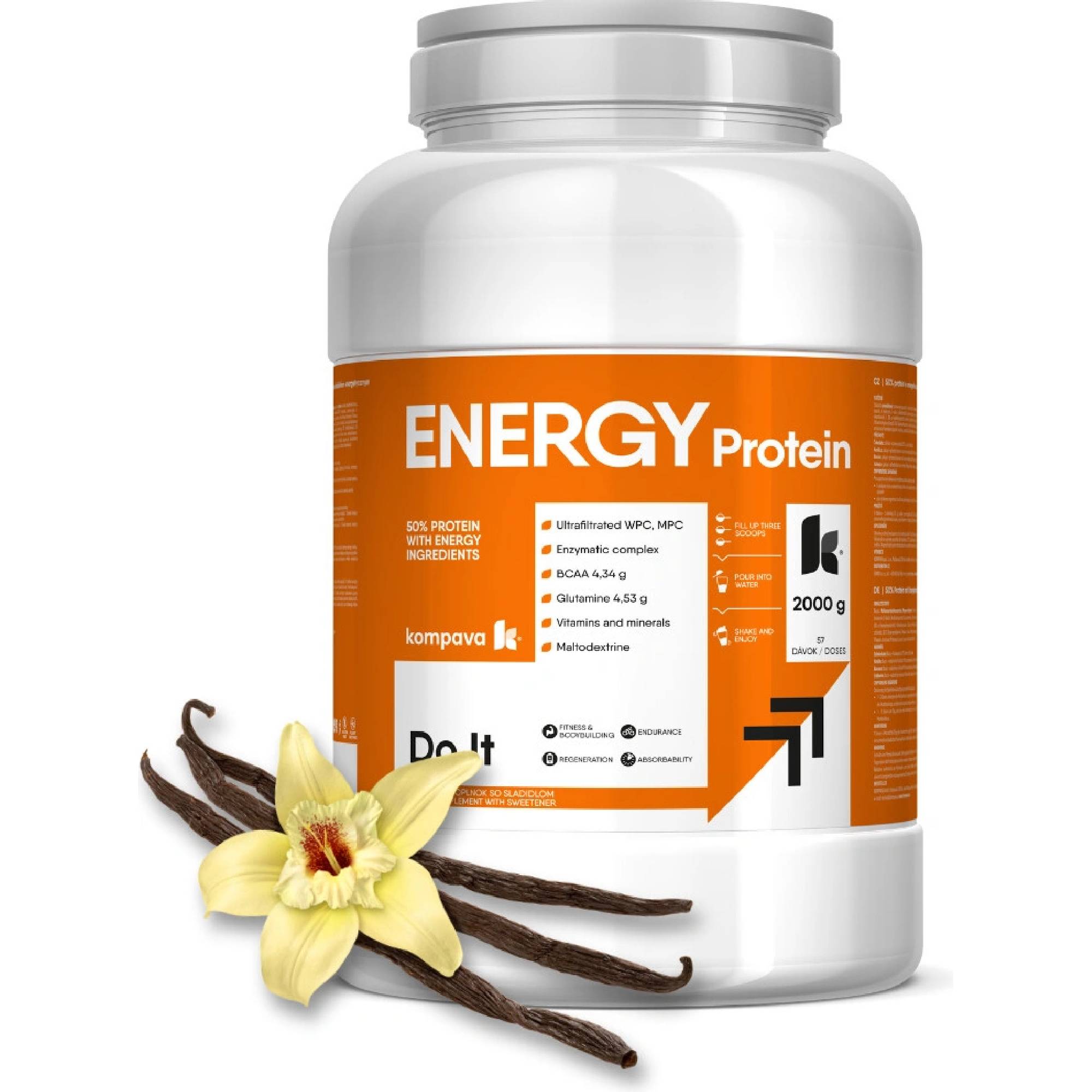 Kompava ENERGY Protein, vanilka, 2000g