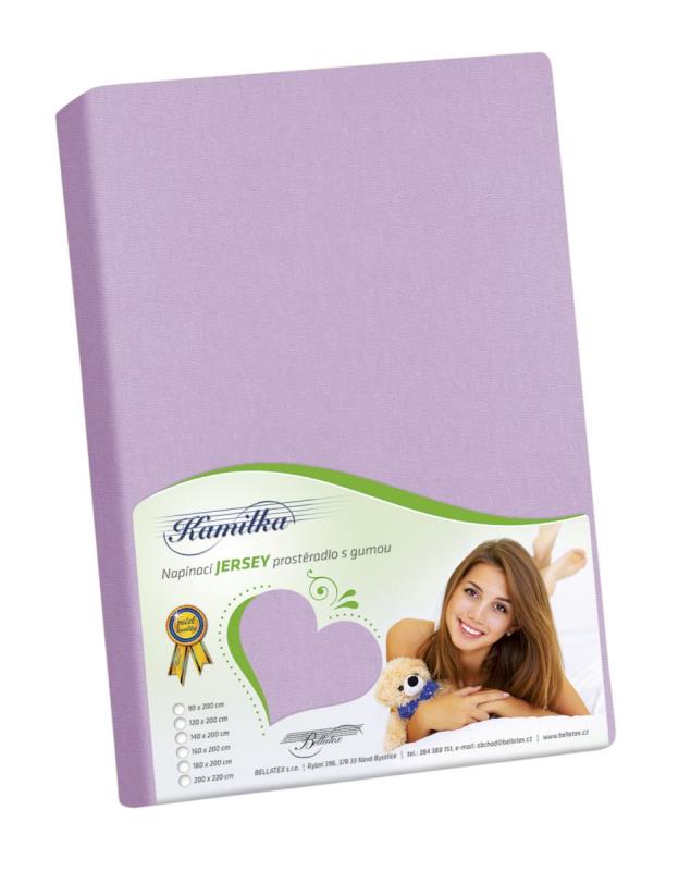 Bellatex Prostěradlo jersey fialové - 90x200 cm