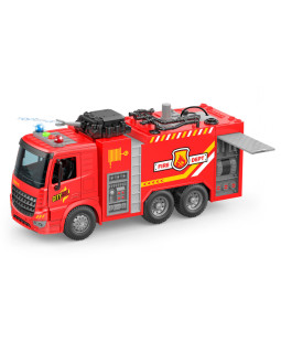 Auto hasičské stříkající s efekty 30 cm