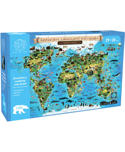 Alaysky's Interaktivní dřevěné puzzle Flora & Fauna A4 AR CZ 100