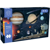Alaysky's Interaktivní dřevěné puzzle Sluneční soustava A4 CZ, 117 dílků