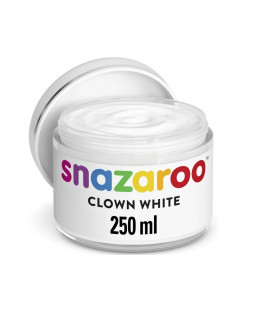 Snazaroo barva na obličej Maxi 250 ml. - Bílá Klaunská