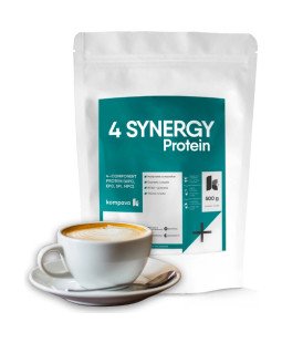 Kompava 4 SYNERGY Protein, caffe latte, 500g