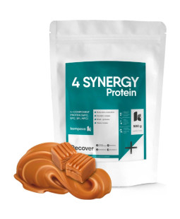 Kompava 4 SYNERGY Protein, slaný karamel, 500g