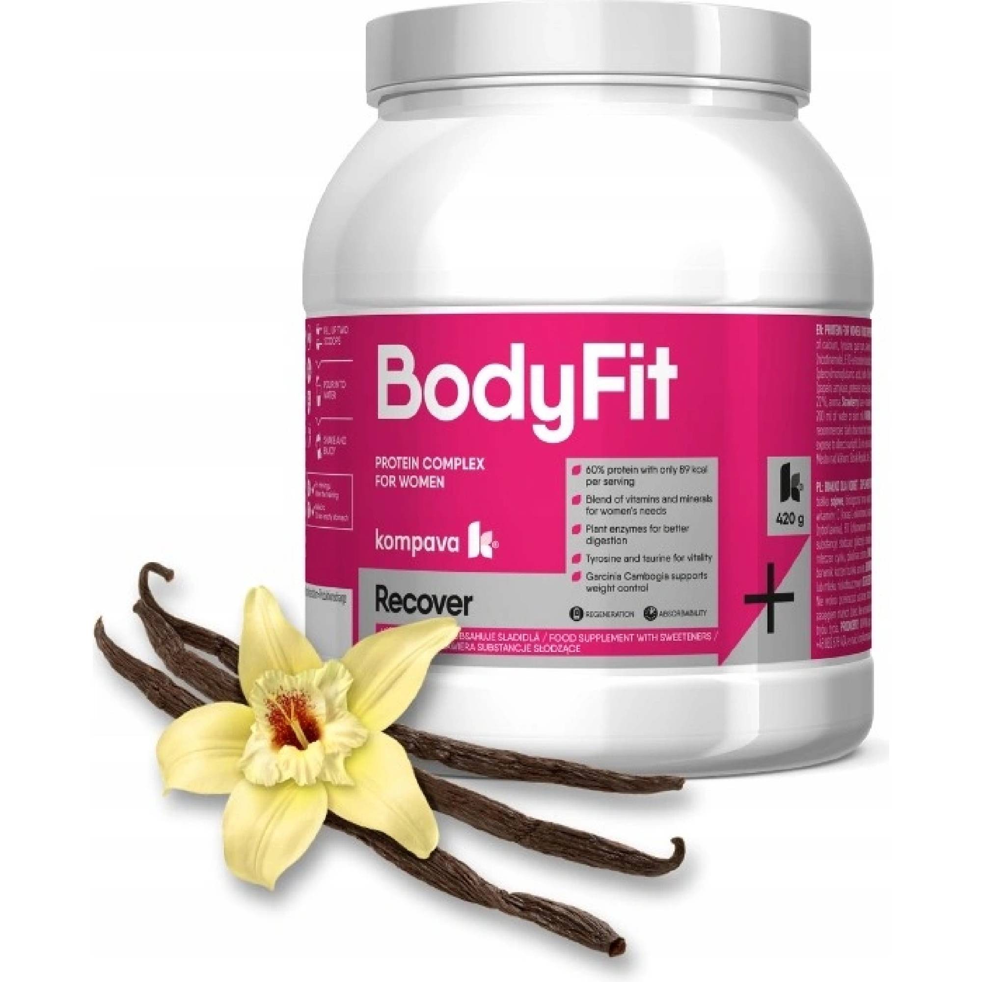 Kompava BodyFit 60 Protein, vanilka, 420g