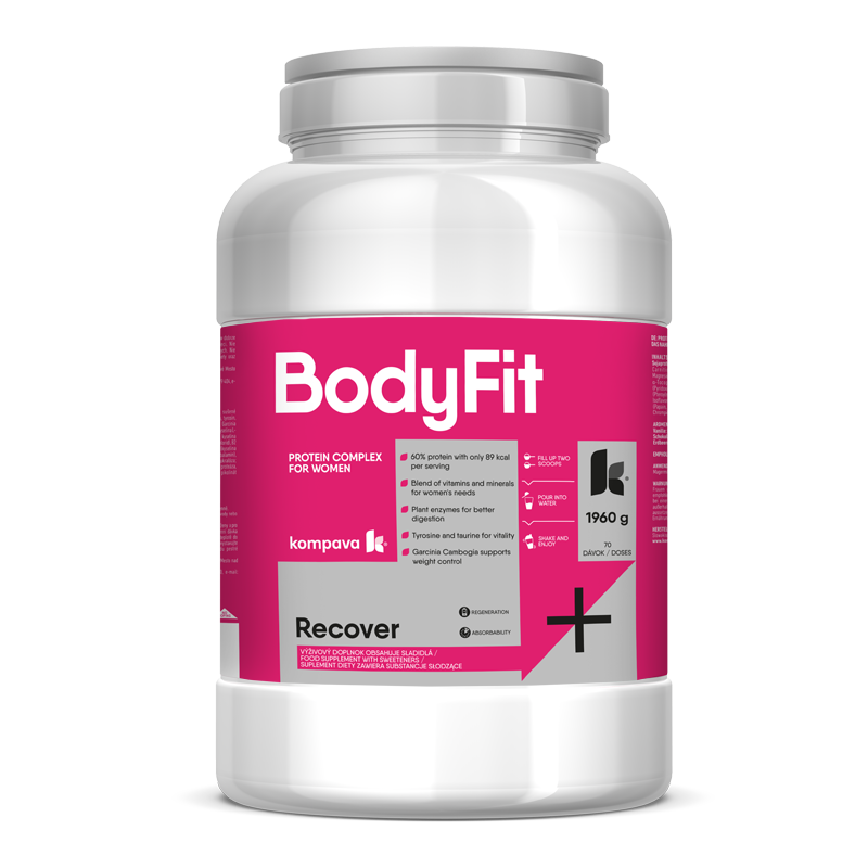 Kompava BodyFit 60 Protein, jahoda, 1960g