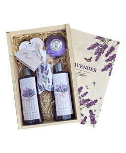 Dárková dřevěná bedna malá – Levandule