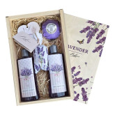 Dárková dřevěná bedna malá – Levandule