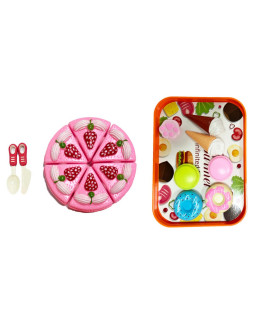 Dětský dort na krájení s příslušenstvím