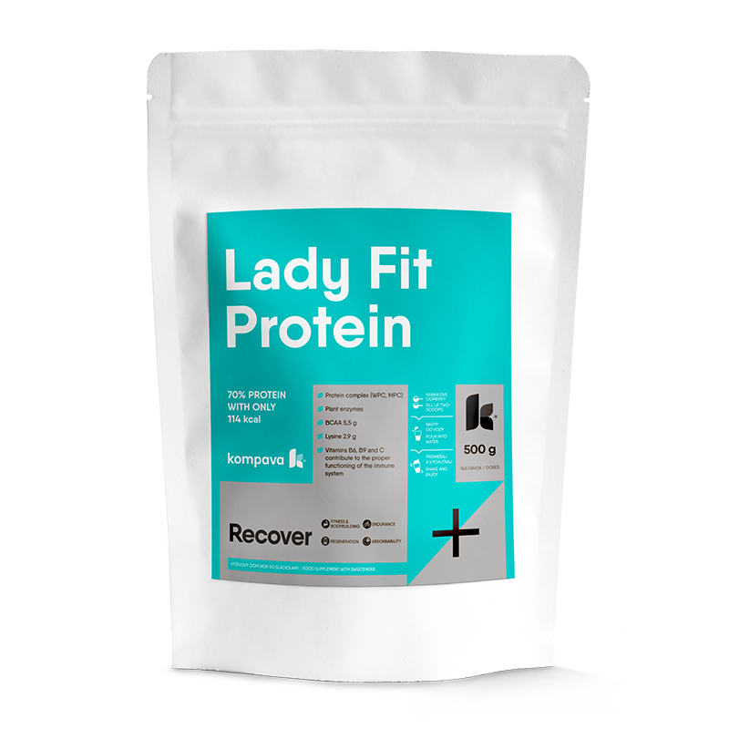 Kompava Lady Fit Protein, čokoláda-višeň, 500g