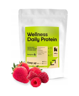 Kompava Wellness Daily Protein, jahoda-malina, 525g