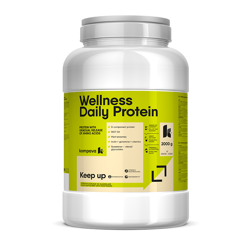 Kompava Wellness Daily Protein, čokoláda, 2000g