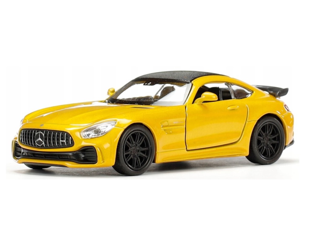 Welly Mercedes AMG GT R, žlutý 1:34-39