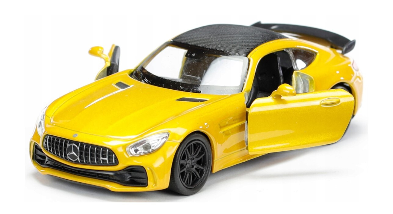 Welly Mercedes AMG GT R, žlutý 1:34-39