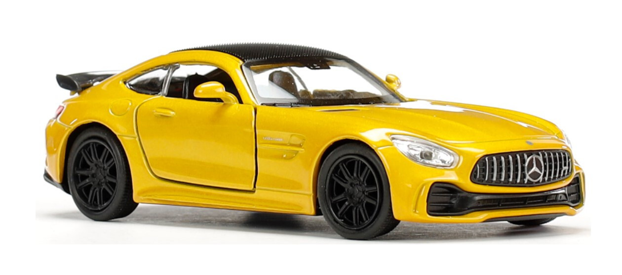 Welly Mercedes AMG GT R, žlutý 1:34-39
