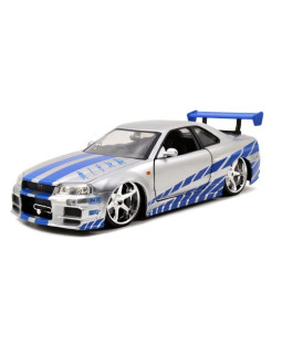 Rychle a zběsile auto 2002 Nissan Skyline GTR-R R34 1:24