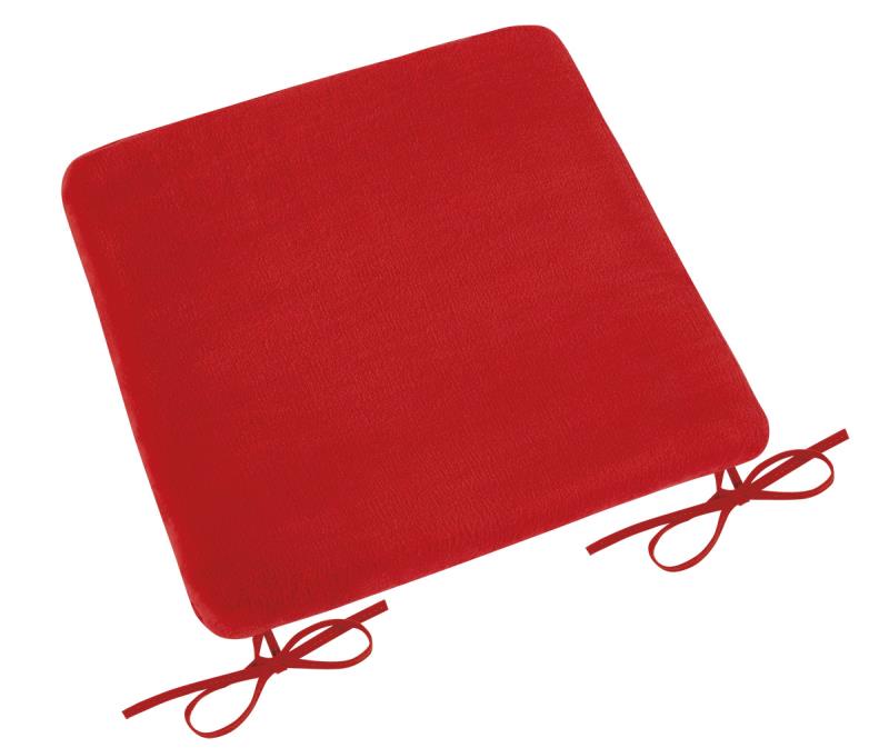 Bellatex Sedák hladký Korall micro, červená - 40x40 cm