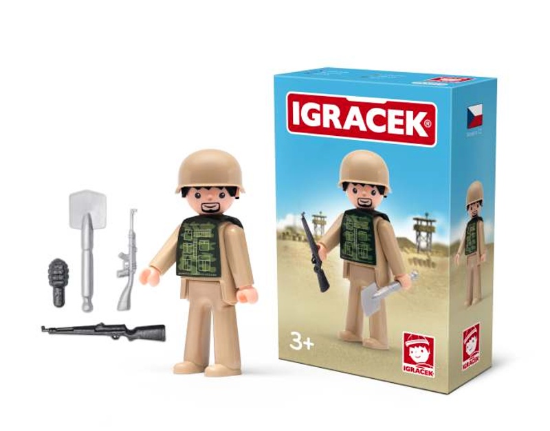 IGRÁČEK - Voják s doplňky