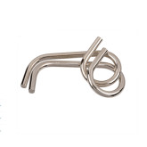 Kovový hlavolam magické smyčky v retro krabičce