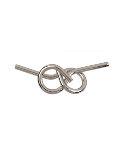 Kovový hlavolam smyčky v retro krabičce