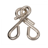 Kovový hlavolam uzel v retro krabičce